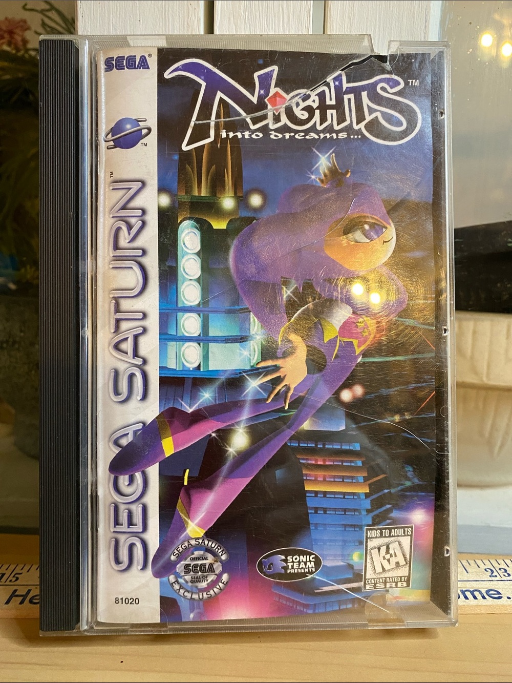 Saturn NiGHTS into Dreams Sega Saturn game read vintage